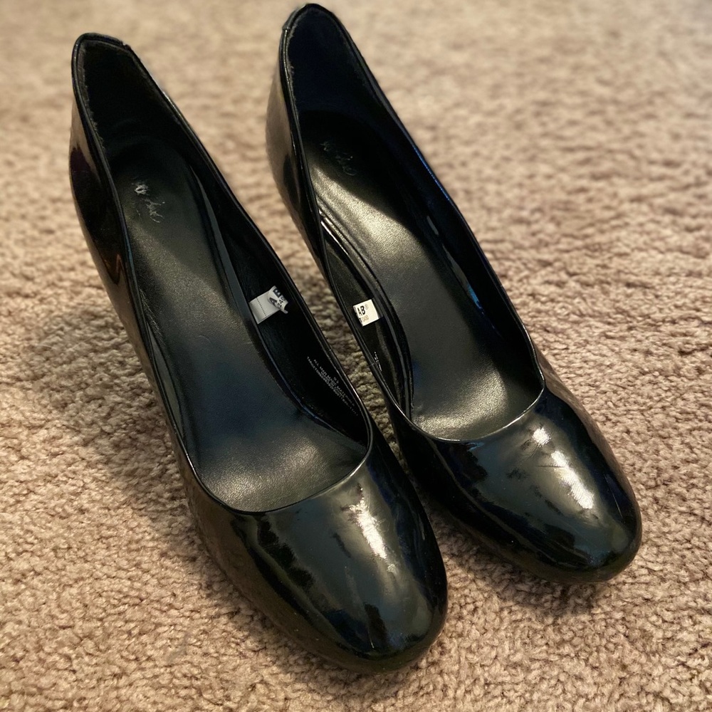 Patent Leather Stiletto Round toe